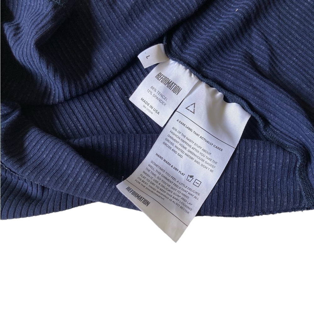 Reformation Navy Mini Dress - Picture 5 of 6